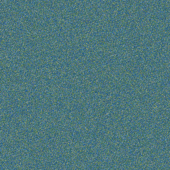 Aliased full-detail terrain sampled at 4096 world units per sample